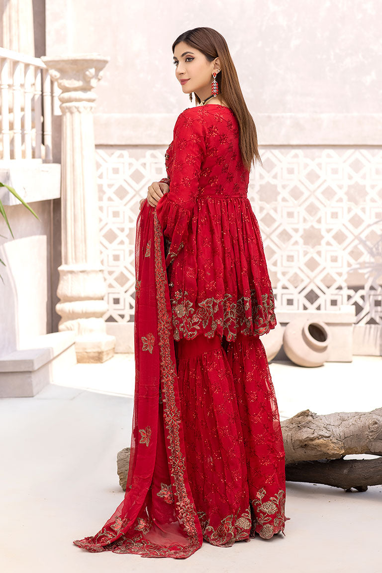 Chiffon Sharara Dress