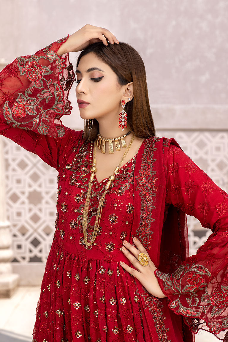 Chiffon Sharara Dress