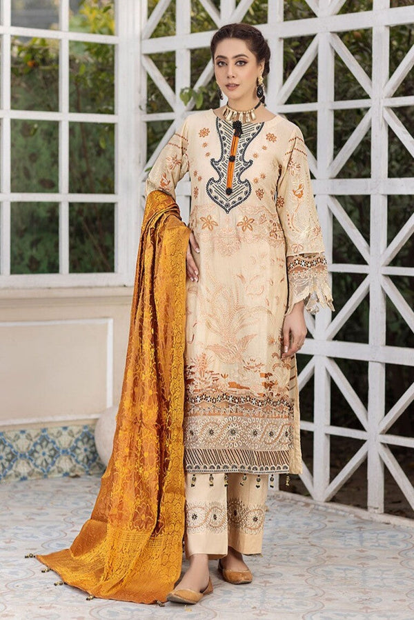 Beige Cotton Suit