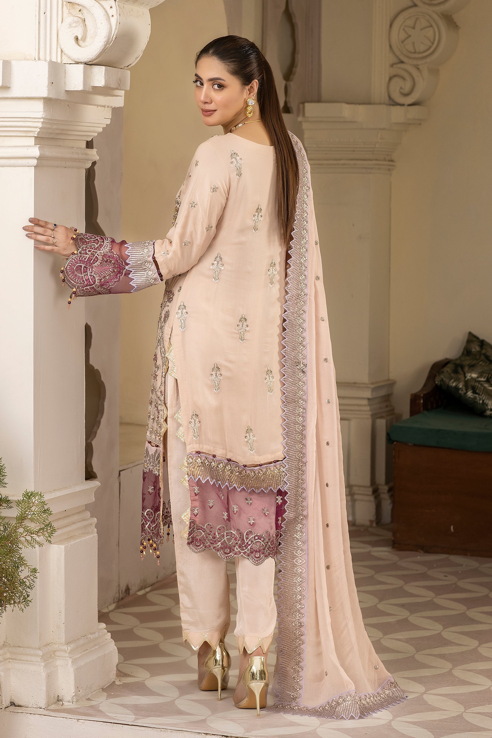  Beige Formal Dress