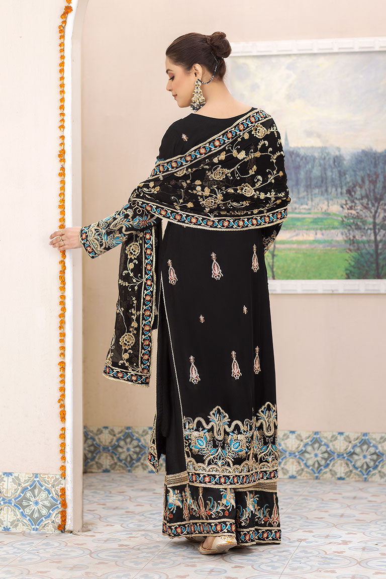 Black Chiffon Dress For Women