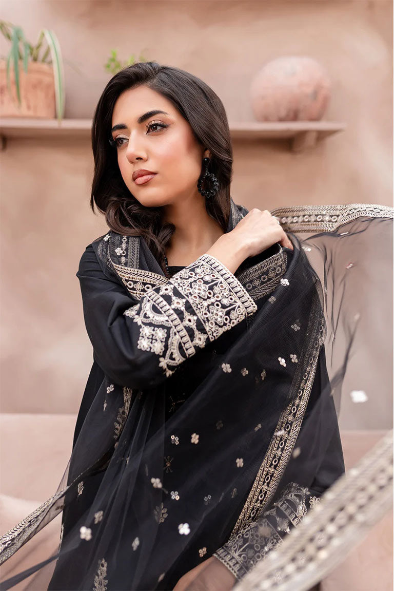  Black Cotton Suit 