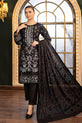 Black Dhanak Readymade Suit