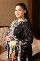 Black Embroidered Linen Suit