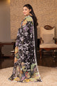  Black Embroidered Linen Suit USA