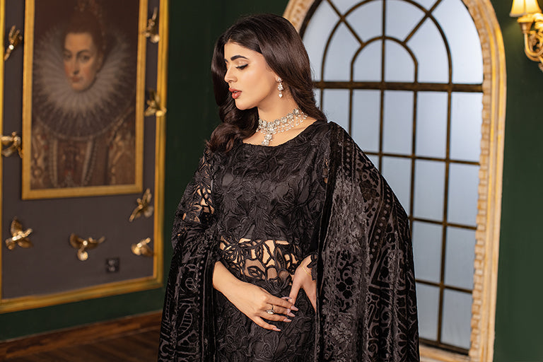 Black Pakistani Winter Dress USA
