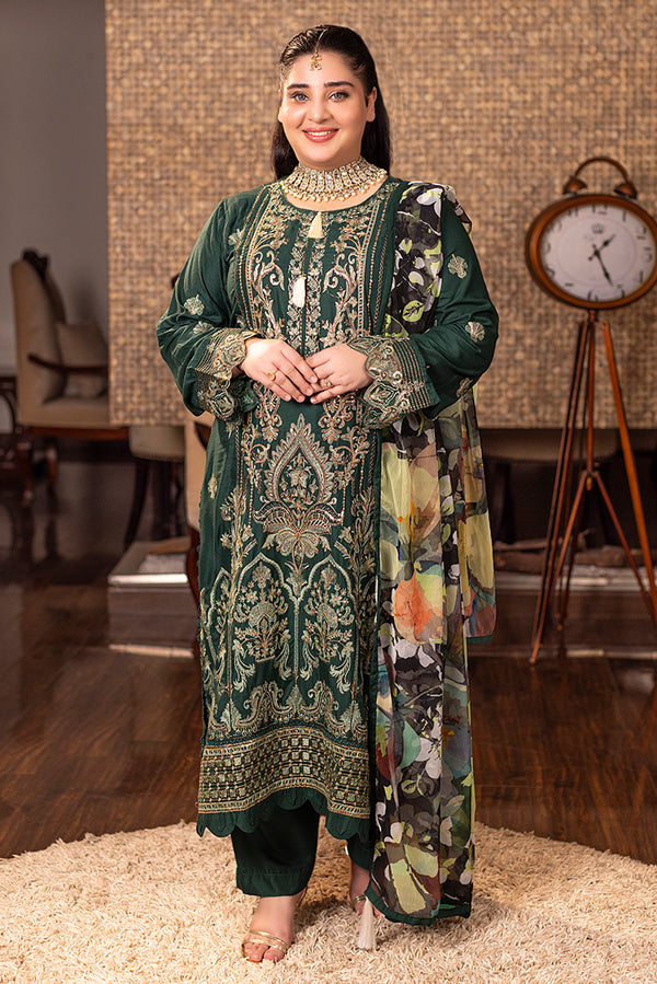Bottle Green Semi-Formal Dress