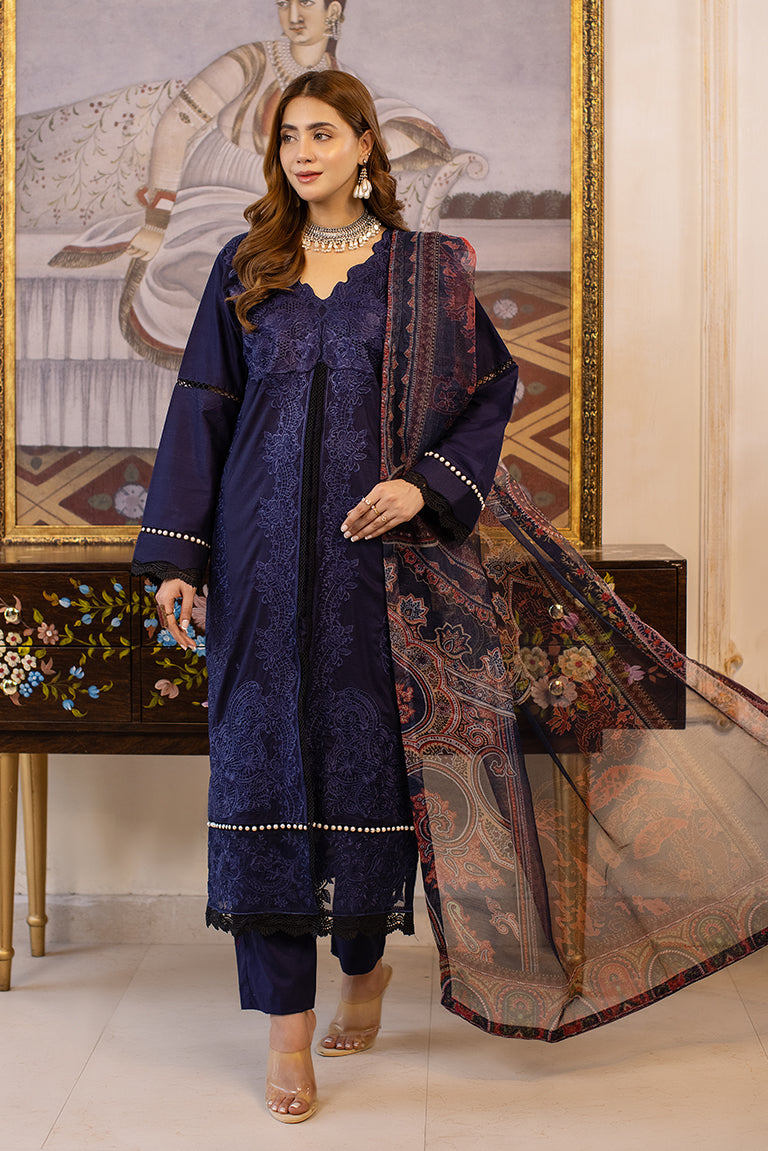 Casual Wear Pakistani Blue Dress