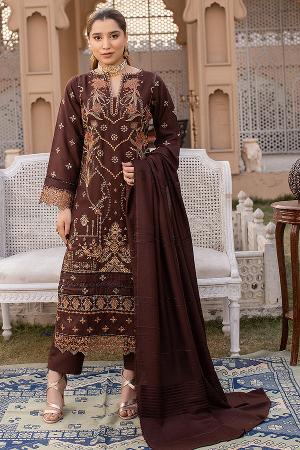 Chocolate Brown Dhanak Suit