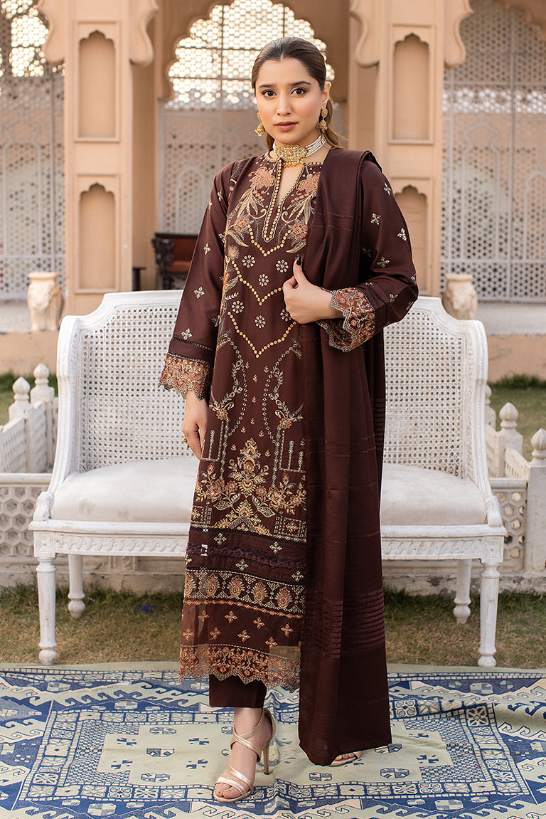 Chocolate Brown Dress For Eid 