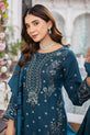 Dark Blue Dhanak Suit