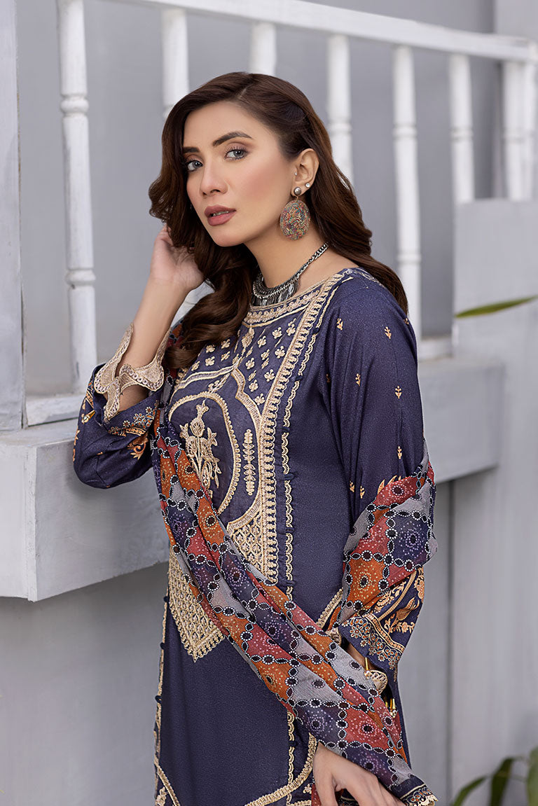 Dark Blue Linen Dress USA