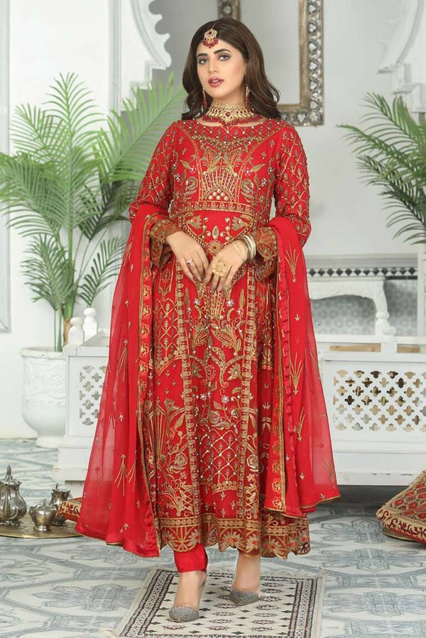 Elegant chiffon wedding dress