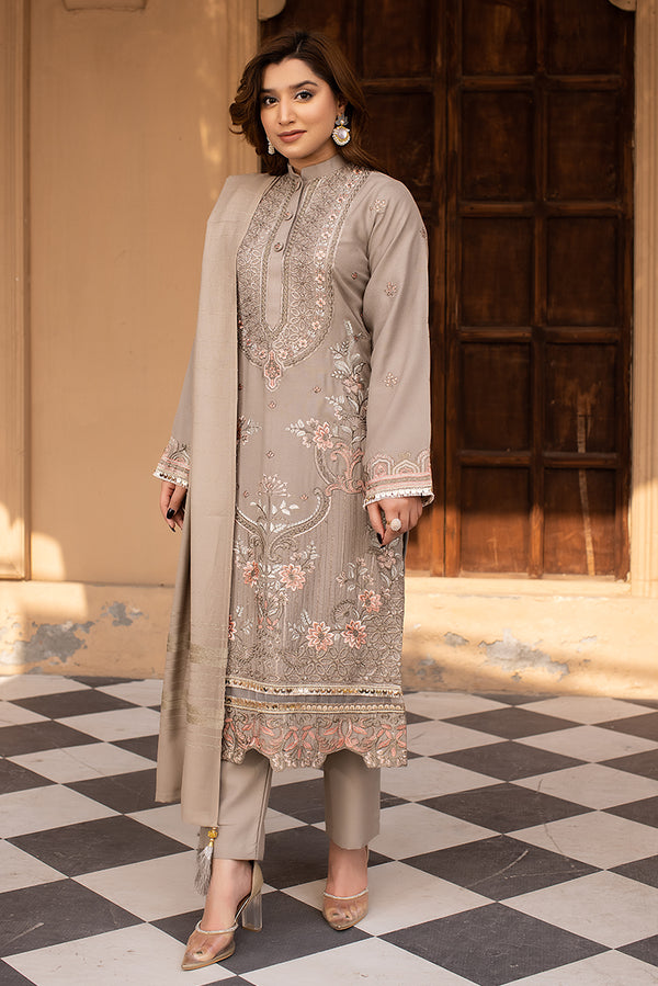 Embroidered Dhanak SuitUSA