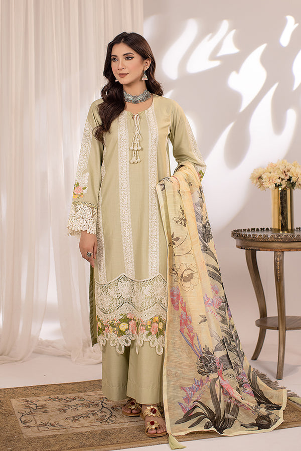 Embroidered Lining Cotton Dress