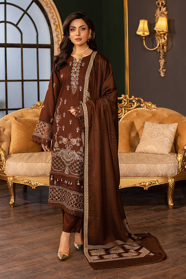 Embroidered Viscose Suit