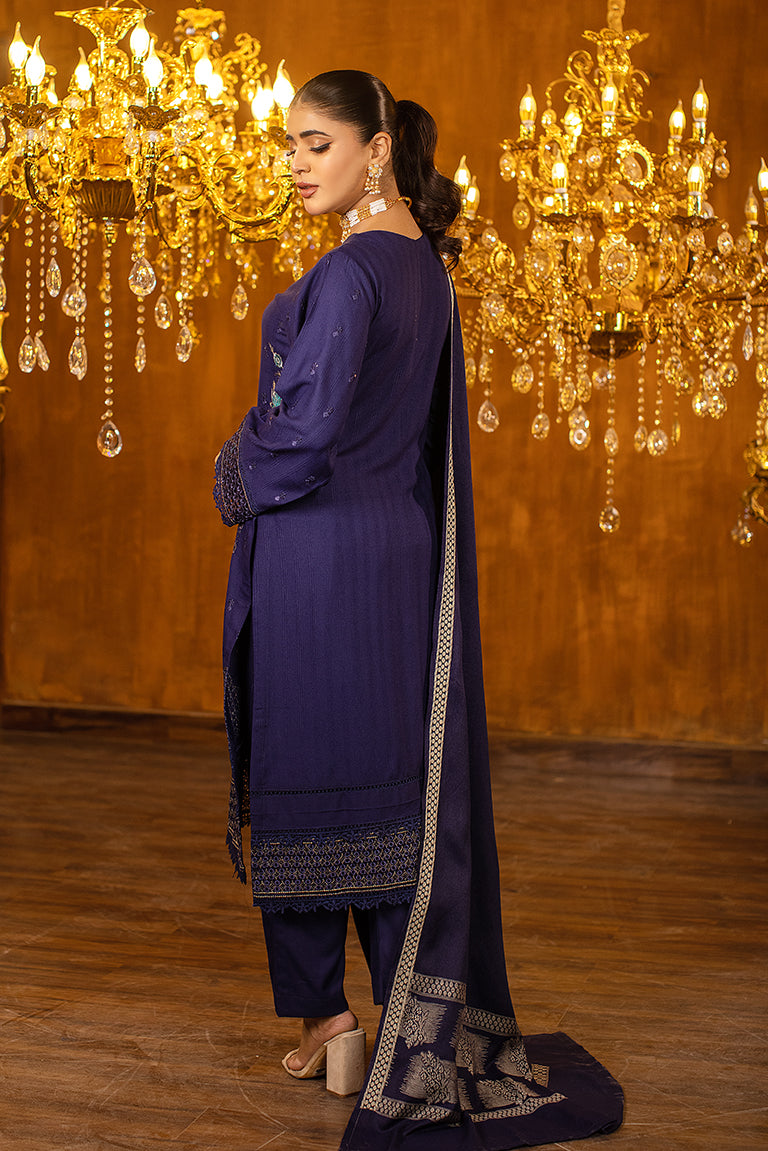 Embroidery Blue Dress USA