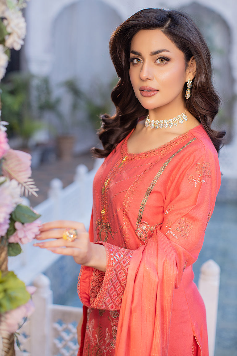 Embroidery Dhanak Suit