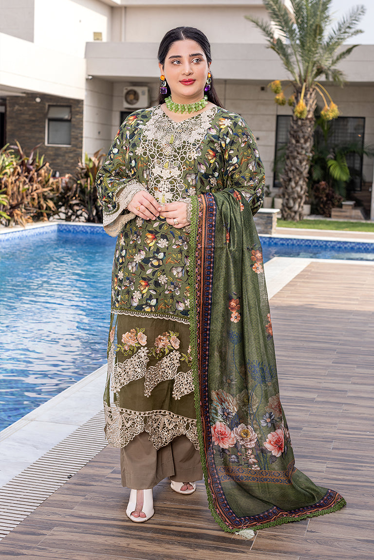 Green Chiffon Dress 