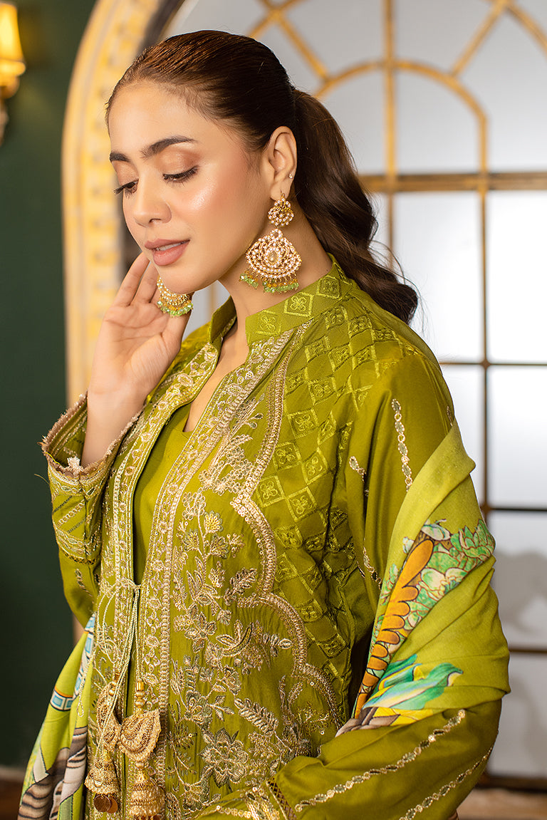 Green Linen Dress