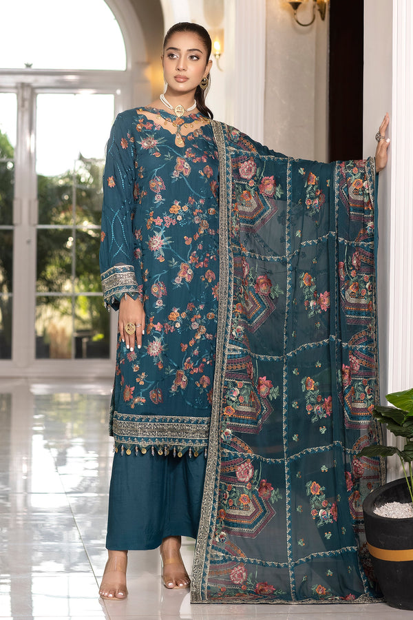 Green Luxury Chiffon Dress