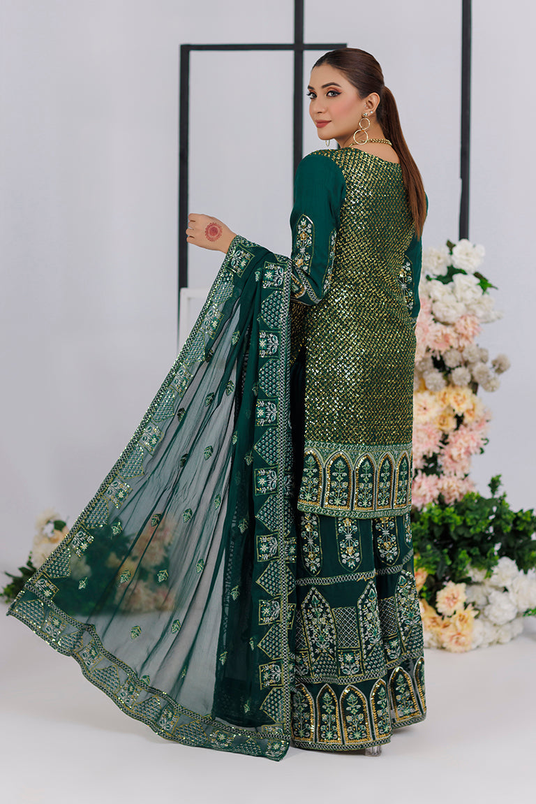 Green Sharara Dress