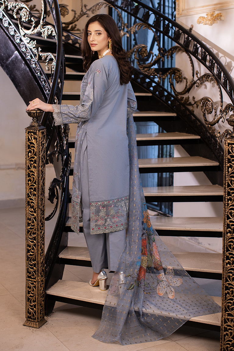 Grey Embroidered Suit USA