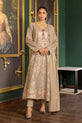 Heavily Embroidered Dhanak Suit