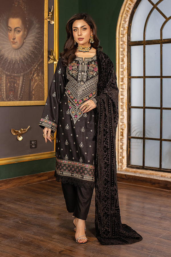  Heavily Embroidered Viscose Suit