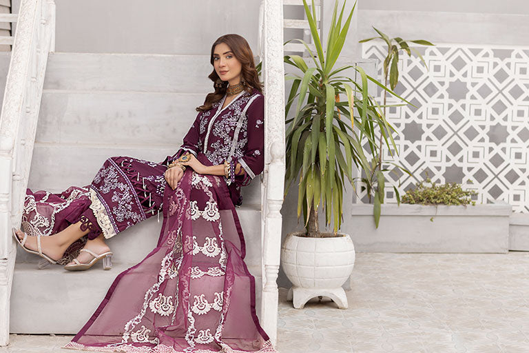 Lawn Embroidered Dress 