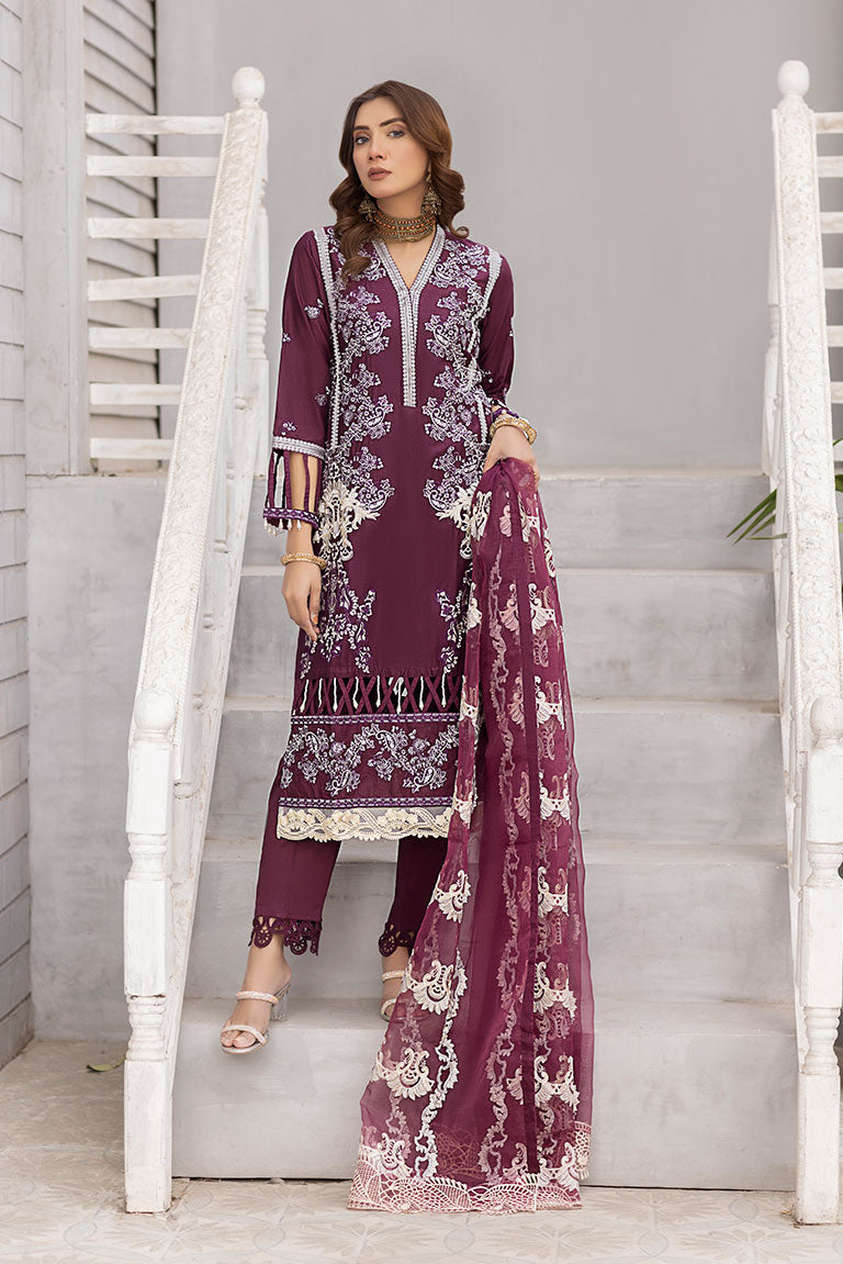 Lawn Embroidered Dress USA