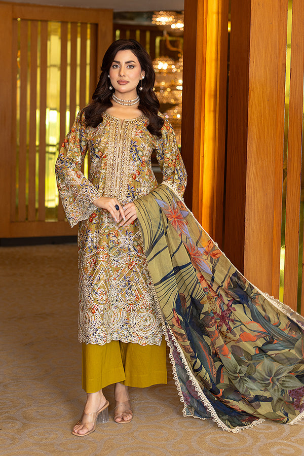 Lawn Embroidered Readymade Dress