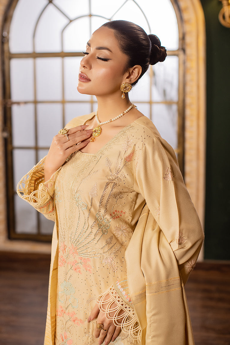 Light Beige Embroidered Dress USA