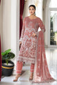 Light Grey and Pink Chiffon Dress USA