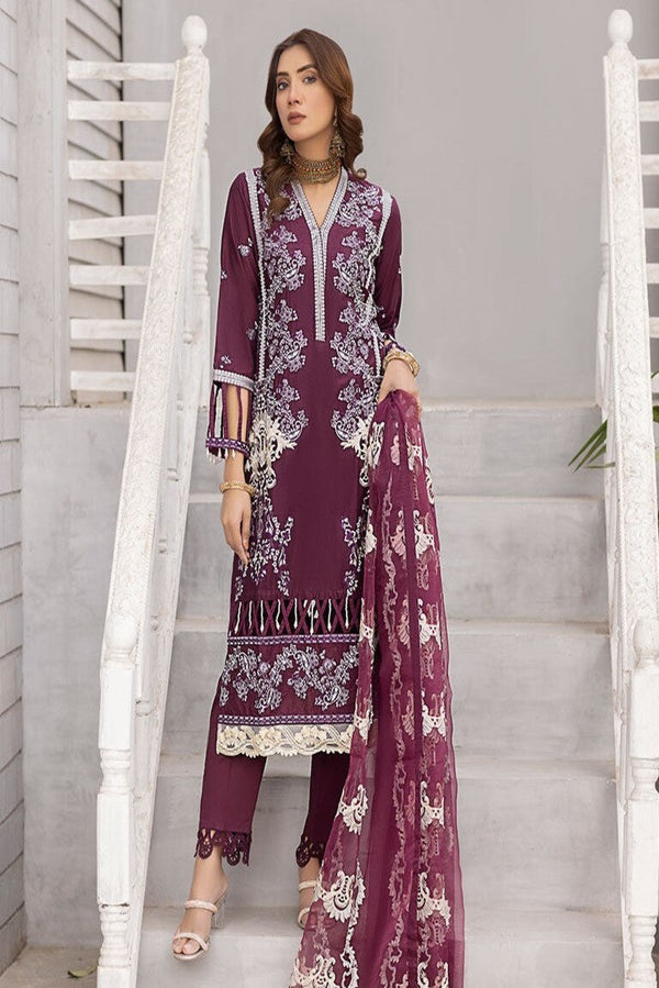 Magenta Lawn Dress