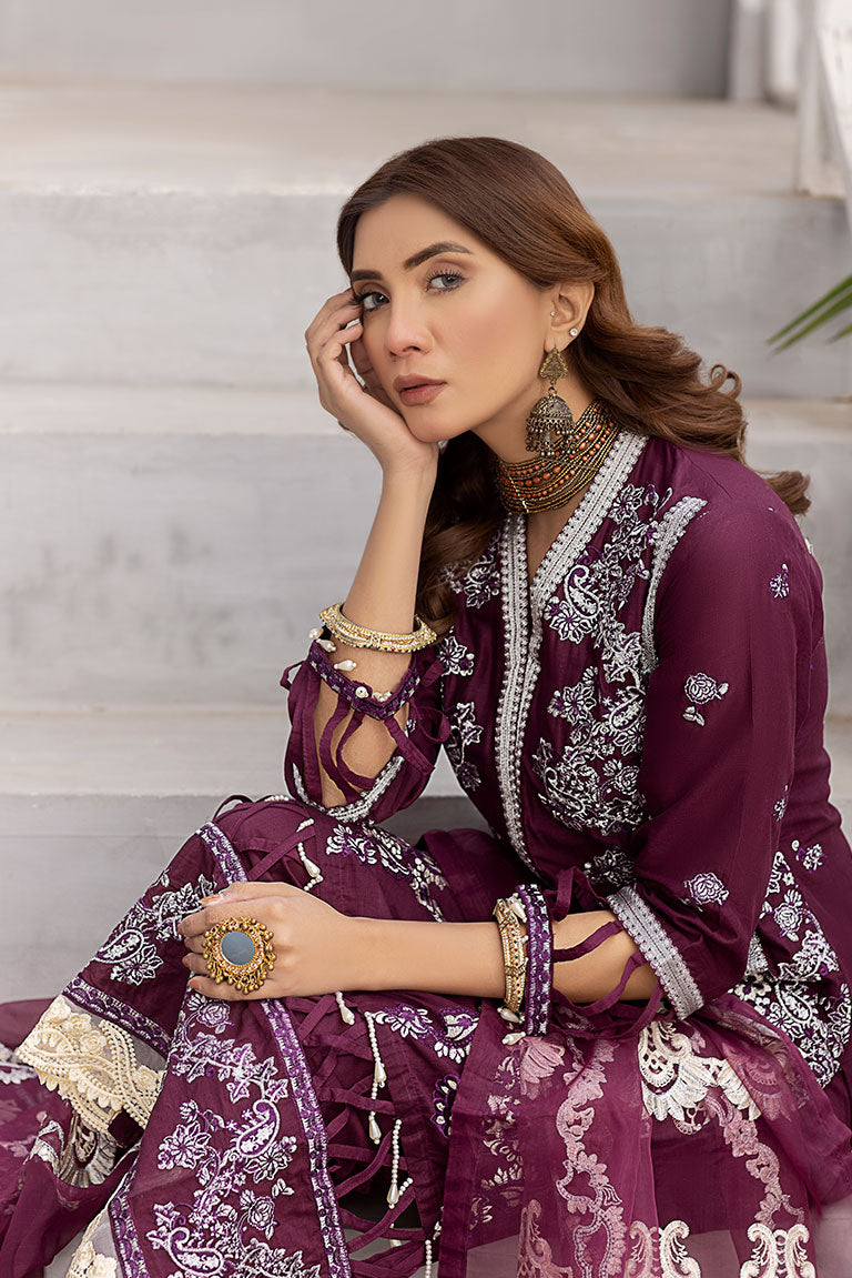 Magenta Lawn Dress USA
