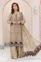 Maroon and Beige Embroidered Sharara