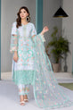 Mint Green Embroidered Winter Dress
