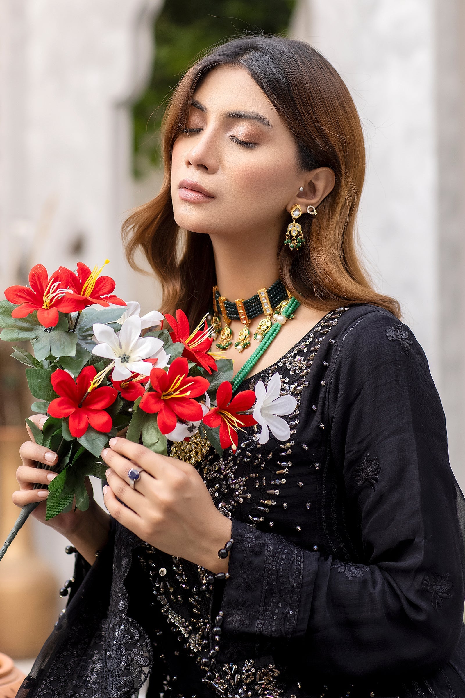 Pakistani Chiffon Dress USA