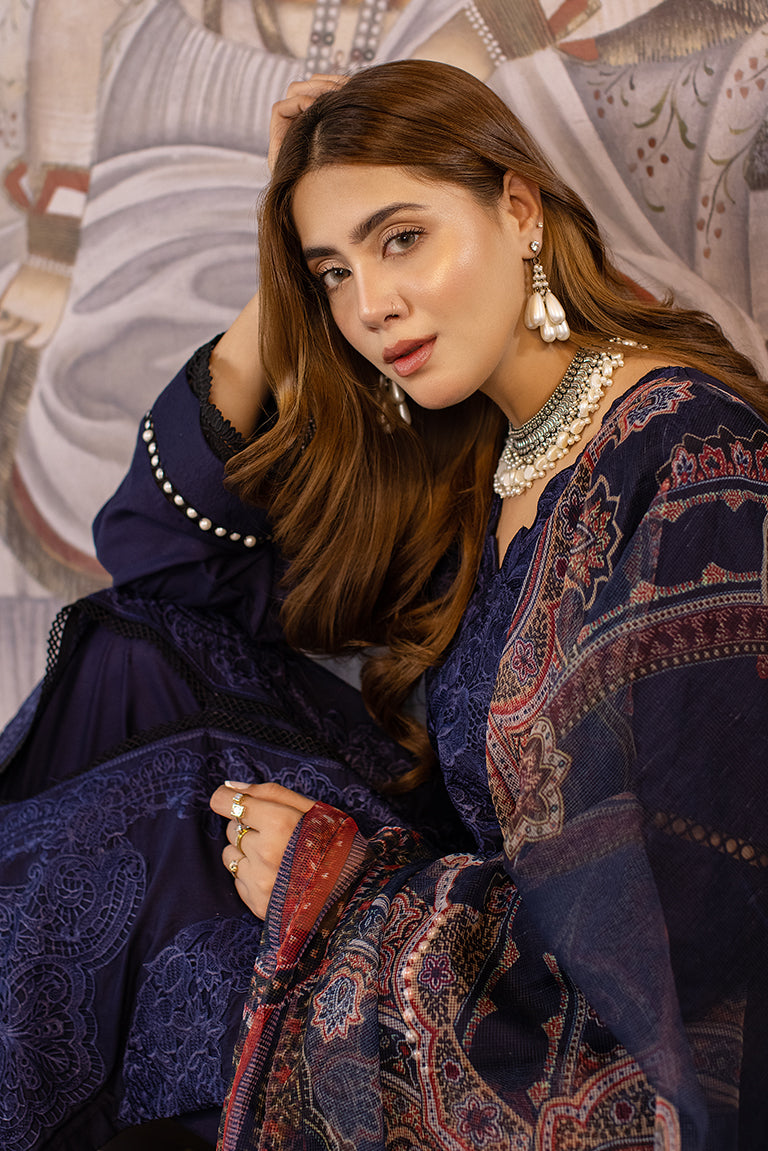 Pakistani Eid Blue Dress 