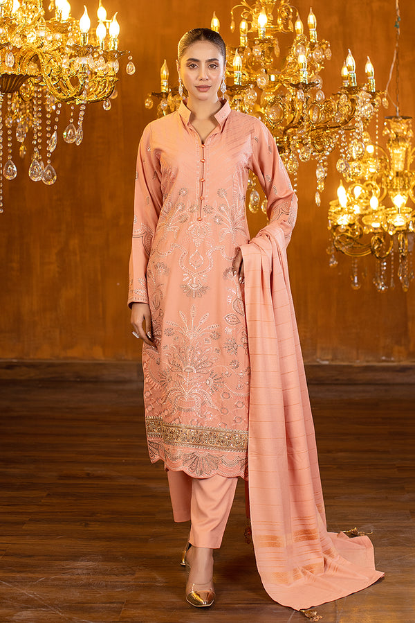 Pastel Dhanak Readymade Suit