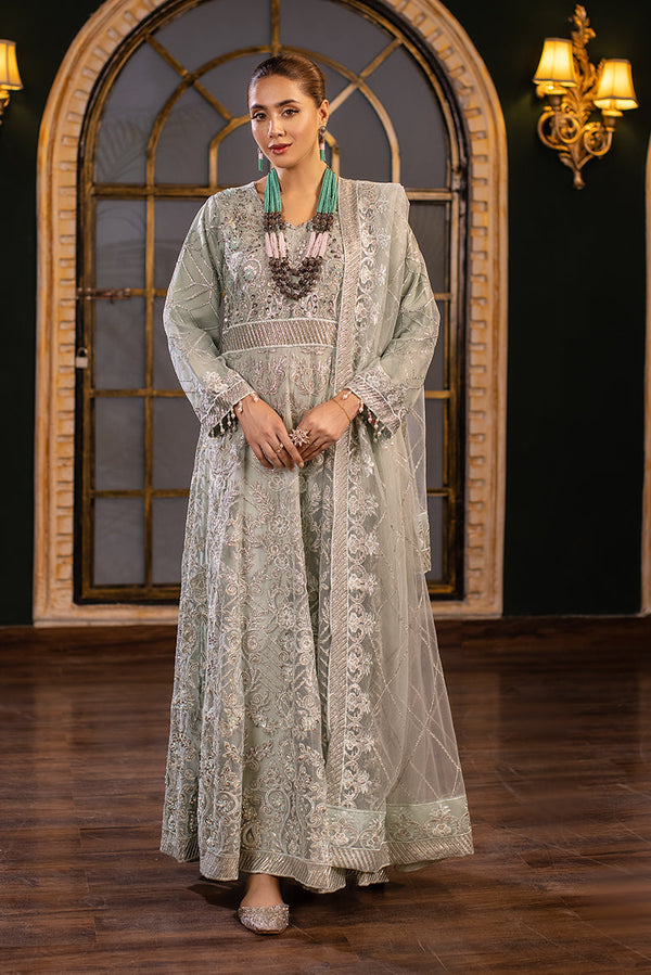 Pista-Colored Net Dress