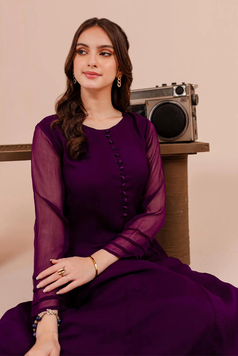 Purple Casual Dress