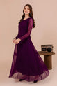 Purple Chiffon Maxi Dress