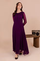 Purple Chiffon Maxi Dress USA