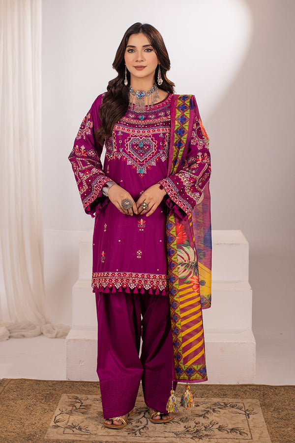 Purple Cotton Dress