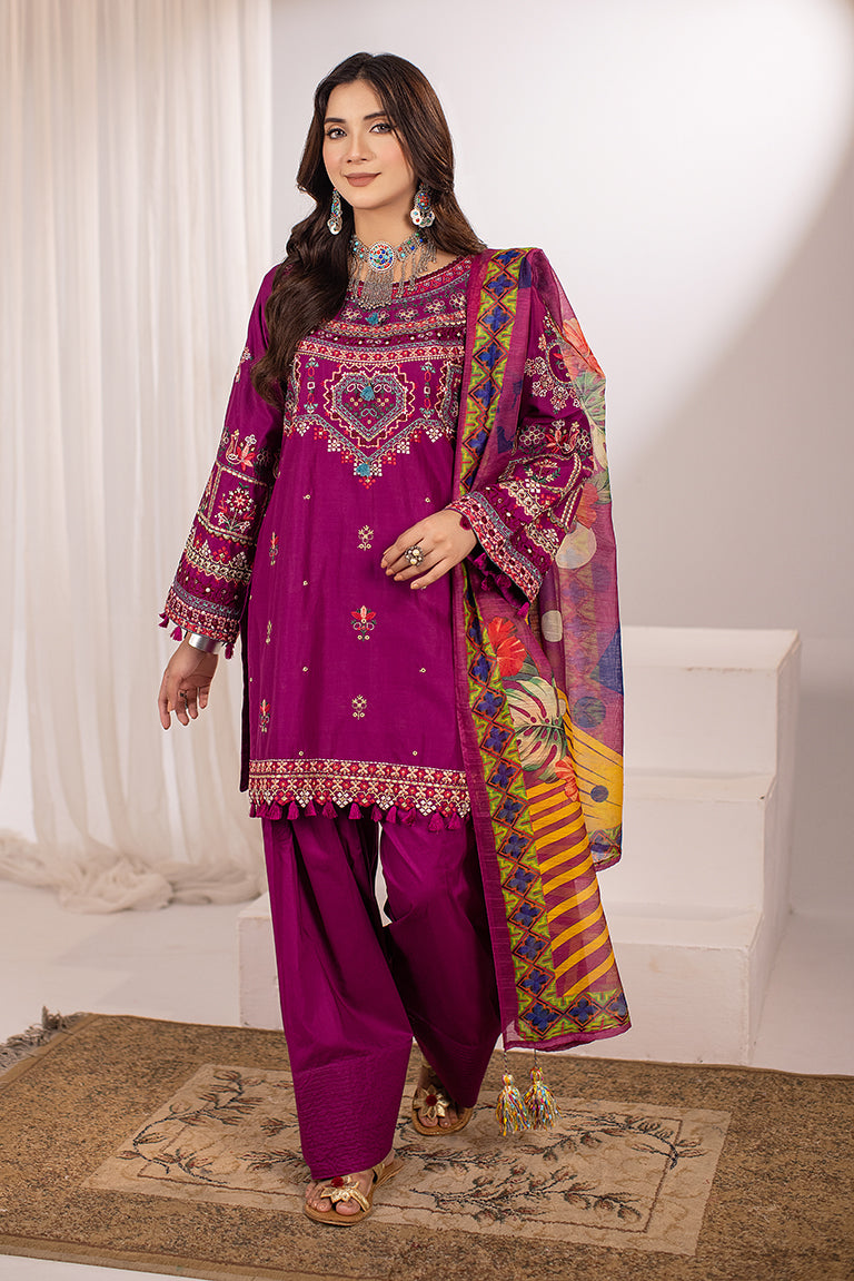 Purple Lawn Suit
