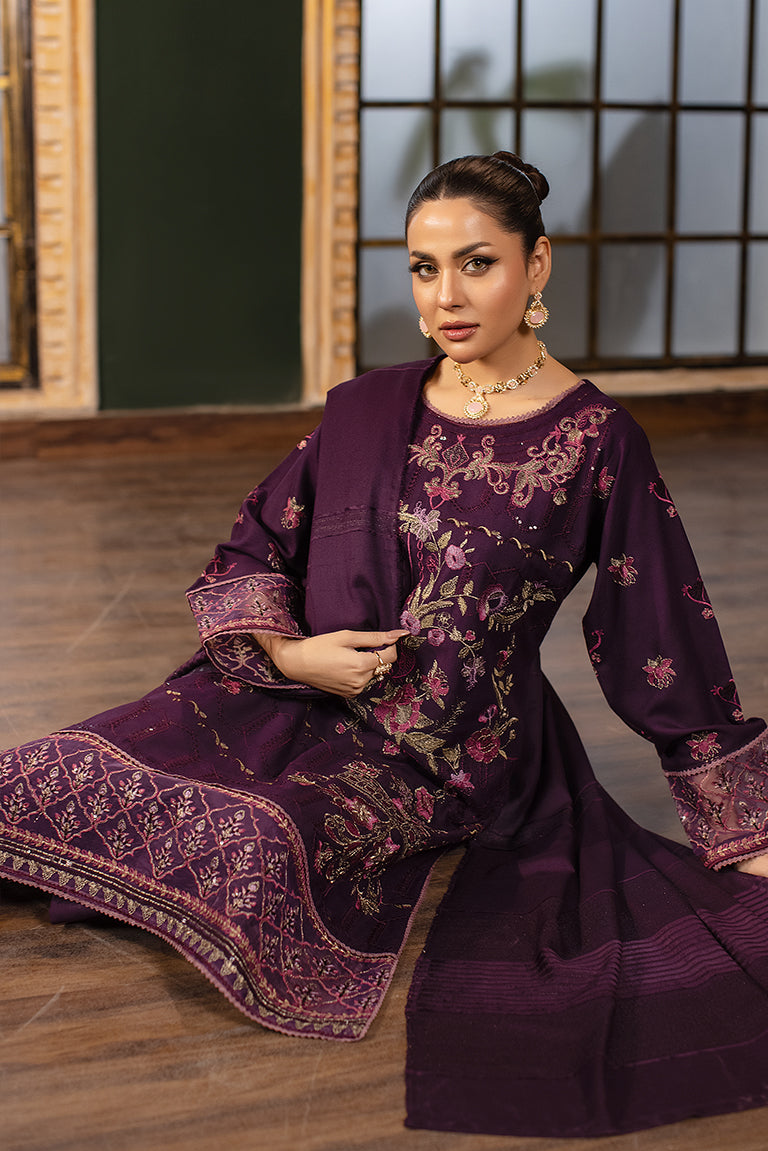 Purple Semi-Formal Dhanak Suit USA