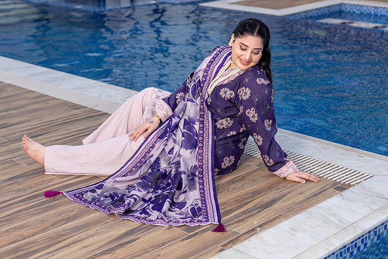 Purple and Pink Summer Dress