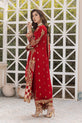  Red Chiffon Dress 